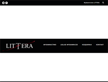 Tablet Screenshot of littera.pl